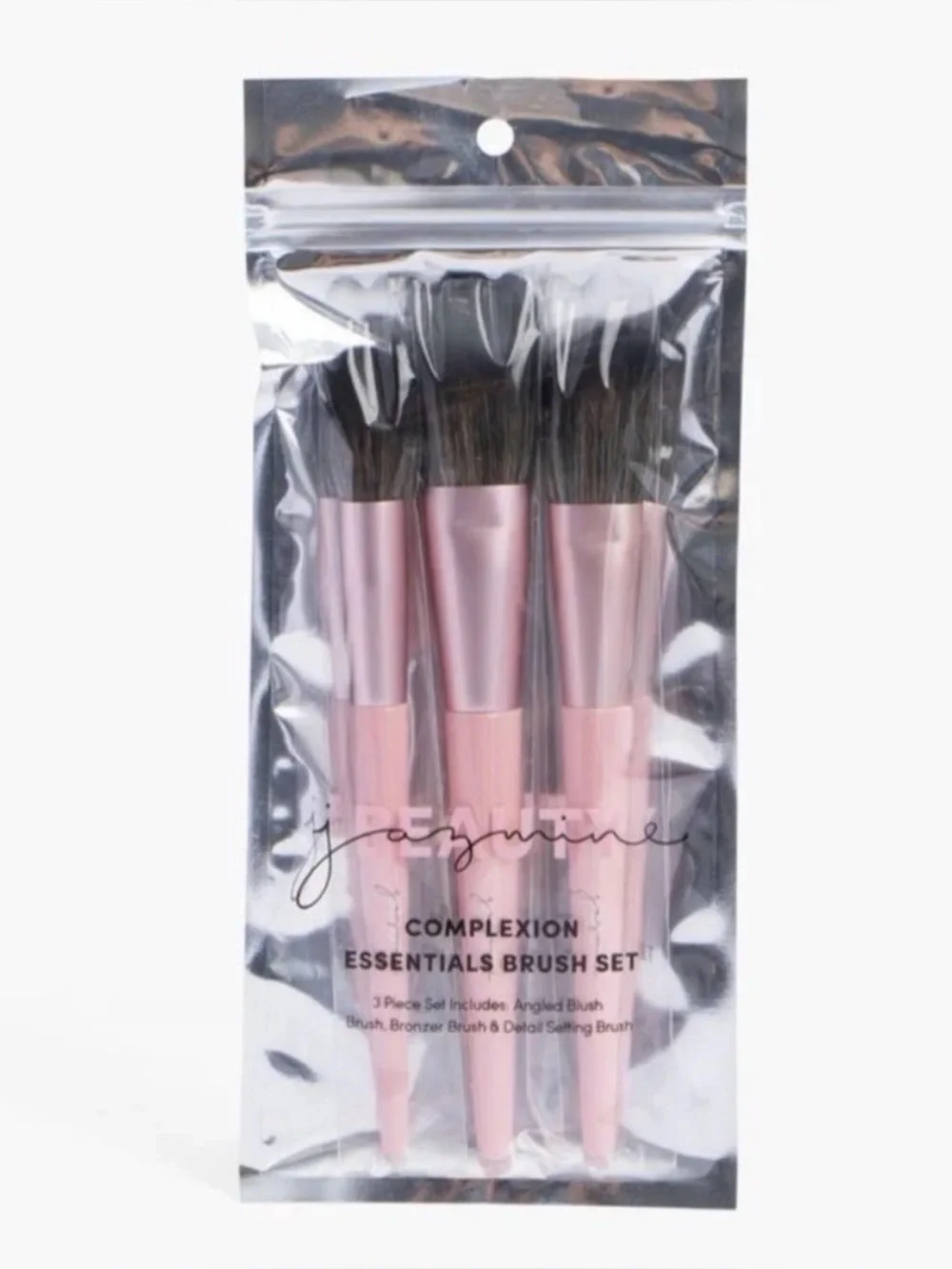 JAZMINE BEAUTY 3Pc “Complexion Essentials” Brush Set - NIB -  Lmt Ed.